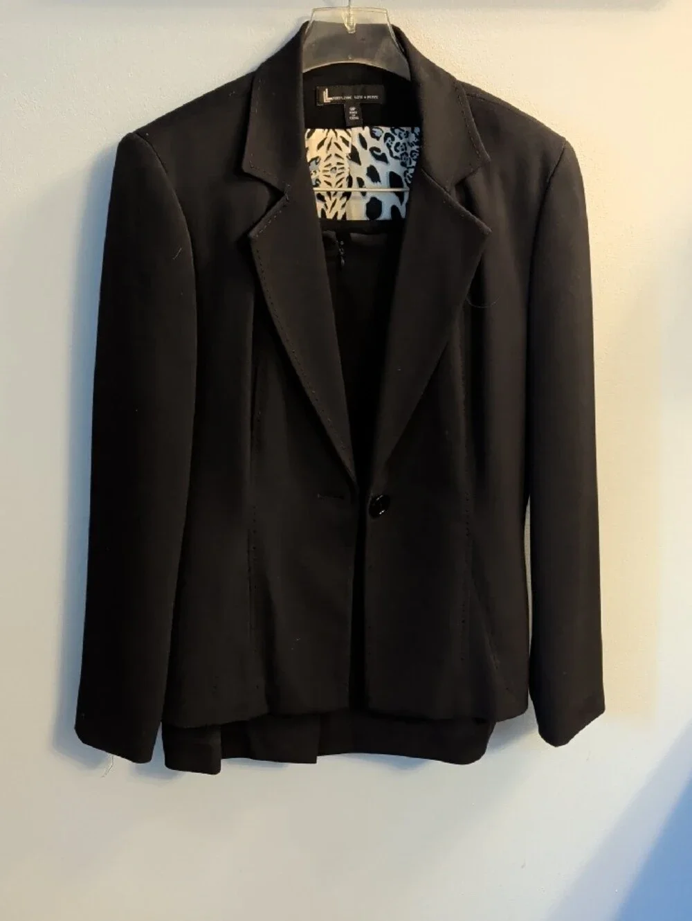 Larry Levine 3 piece Black Women's Suit Jacket, Pants,Skirt Set
